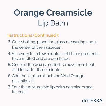 doTERRA wild orange vadnarancs ajakbalzsam recept